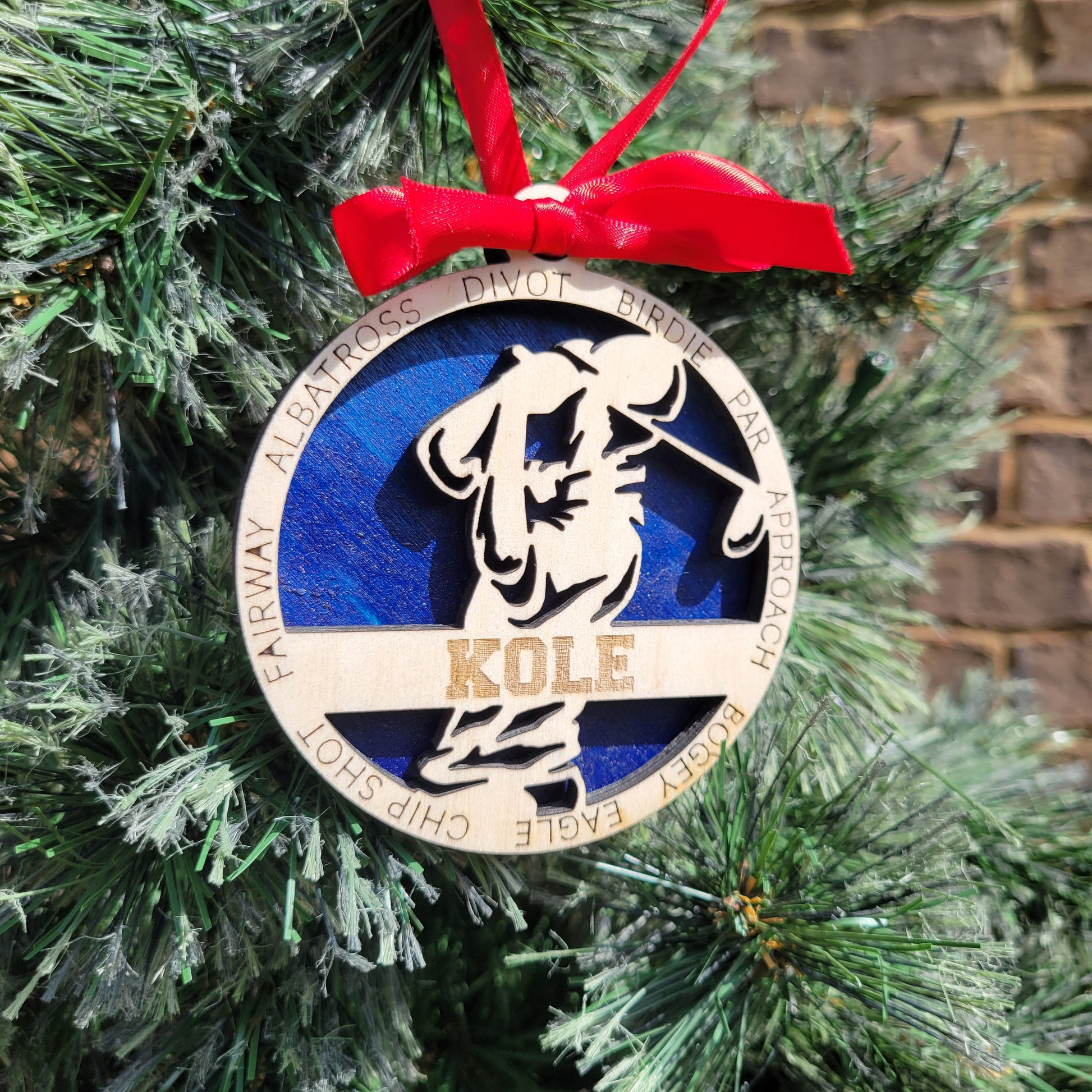 Personalized Golf Christmas Ornament Gift for Golfer, Golfing Christmas Gift, Personalized Golfer Gift, Golf Team Gifts - Personalized Holiday Ornament