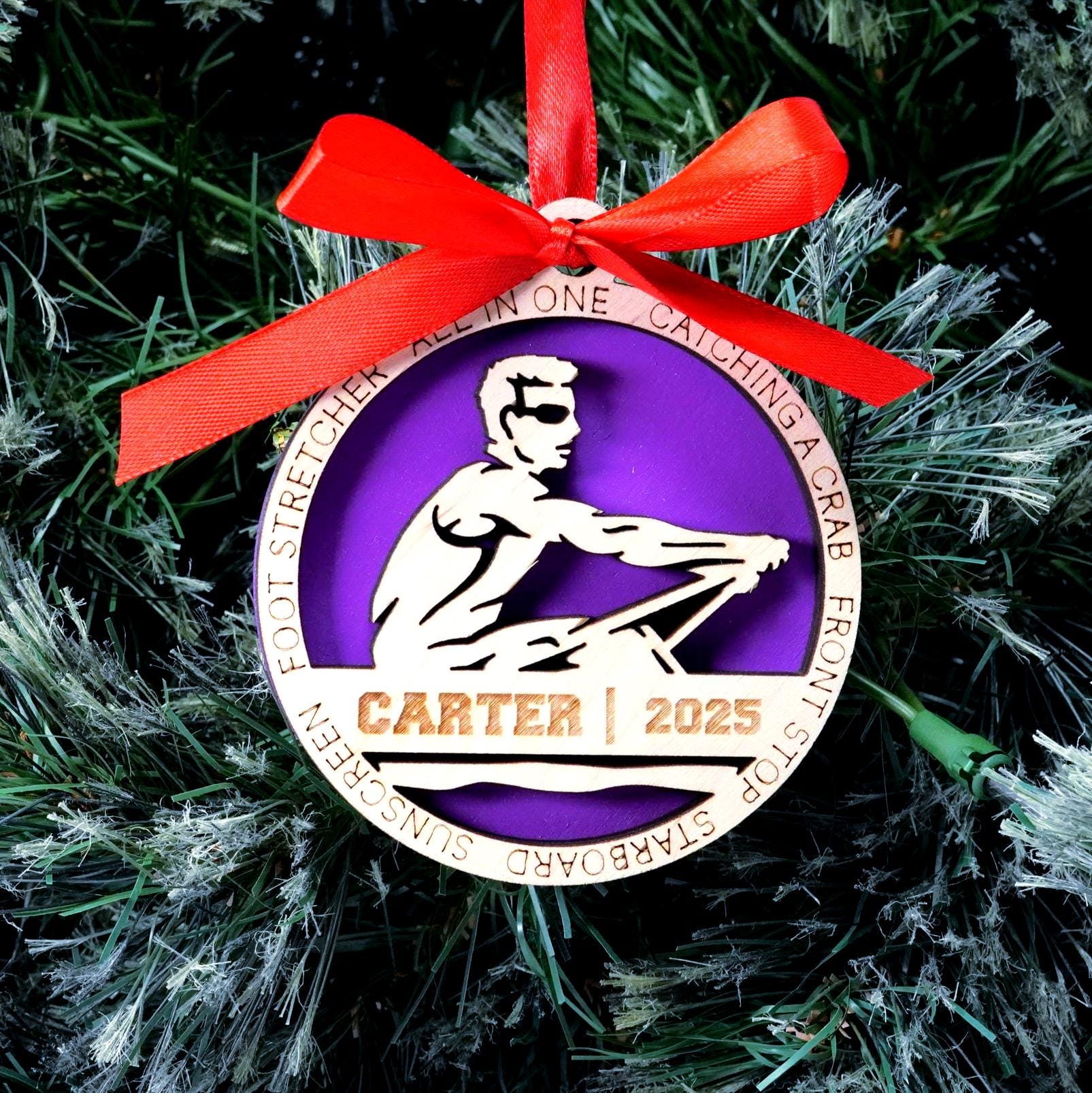 Personalized Rowing Christmas Ornament Gift for Rower, Rower Gift, Christmas Gift for Rowing Coach, Rower Ornament - Personalized Holiday Ornament