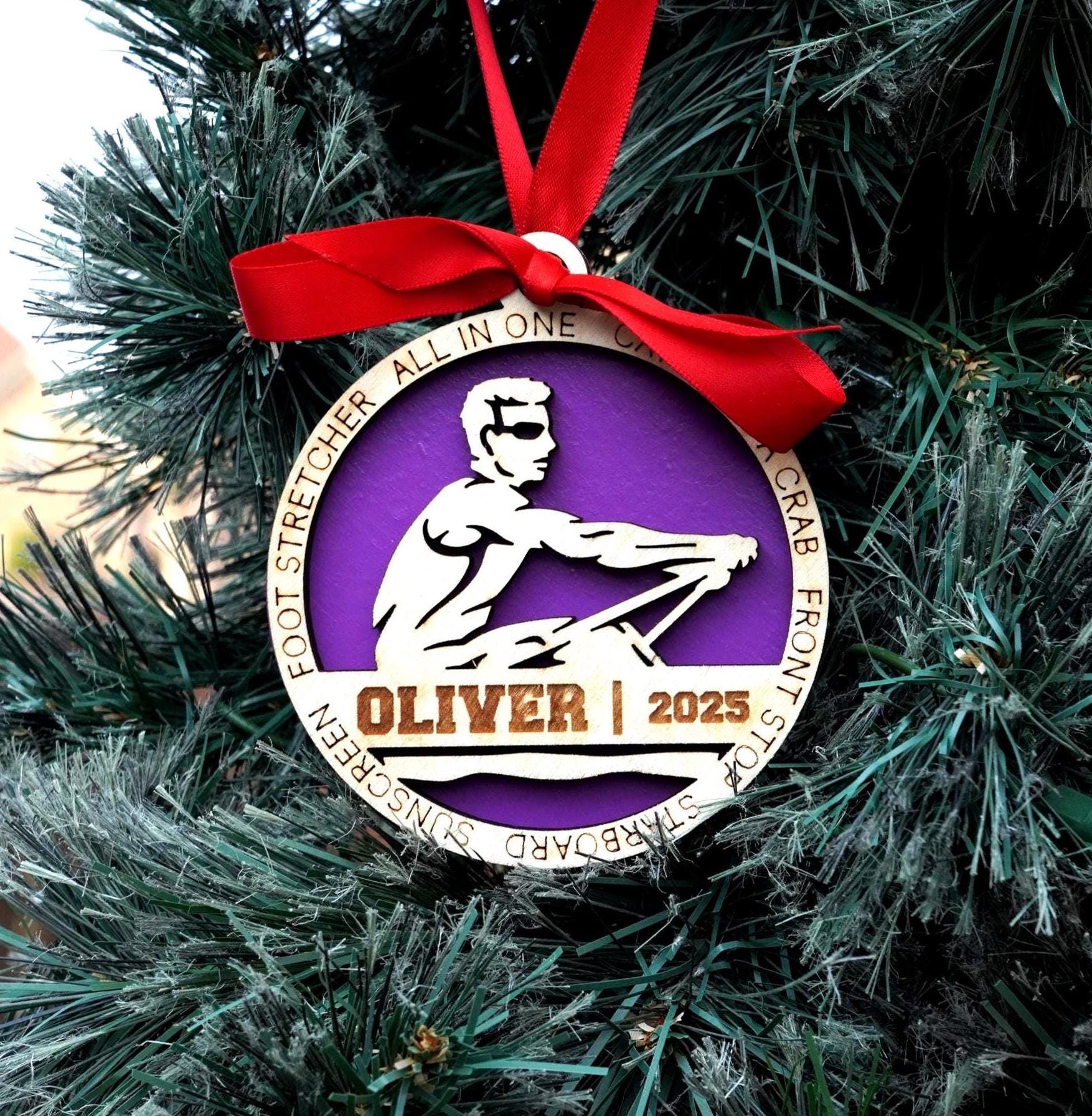Personalized Rowing Christmas Ornament Gift for Rower, Rower Gift, Christmas Gift for Rowing Coach, Rower Ornament - Personalized Holiday Ornament