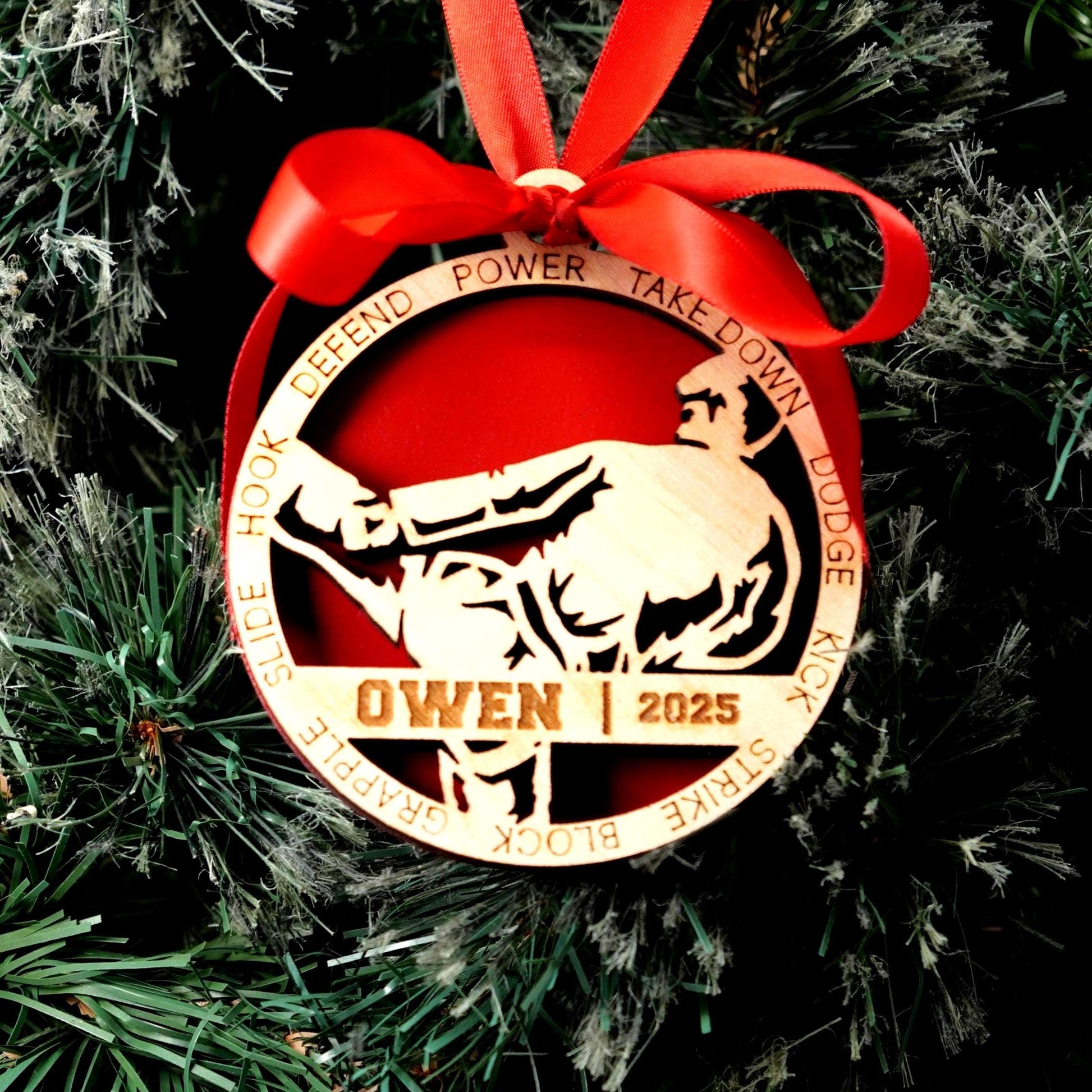Personalized Martial Arts Christmas Ornament Gift for Martial Arts Student, Jujitsu, MMA Member, Karate Christmas Ornament - Personalized Holiday Ornament