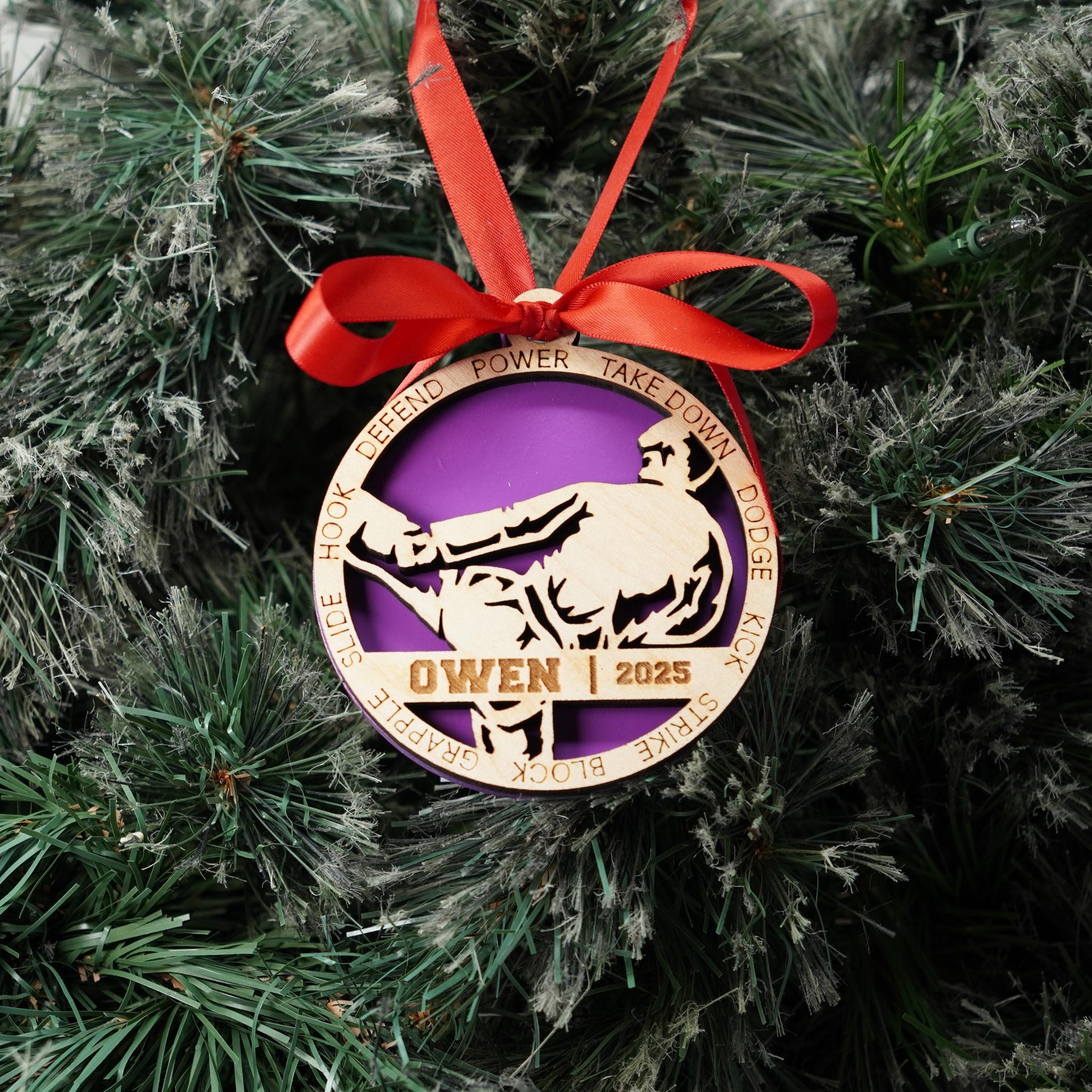Personalized Martial Arts Christmas Ornament Gift for Martial Arts Student, Jujitsu, MMA Member, Karate Christmas Ornament - Personalized Holiday Ornament
