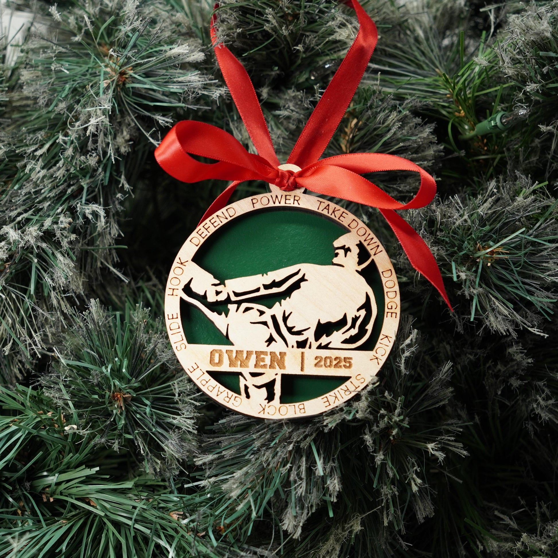 Personalized Martial Arts Christmas Ornament Gift for Martial Arts Student, Jujitsu, MMA Member, Karate Christmas Ornament - Personalized Holiday Ornament