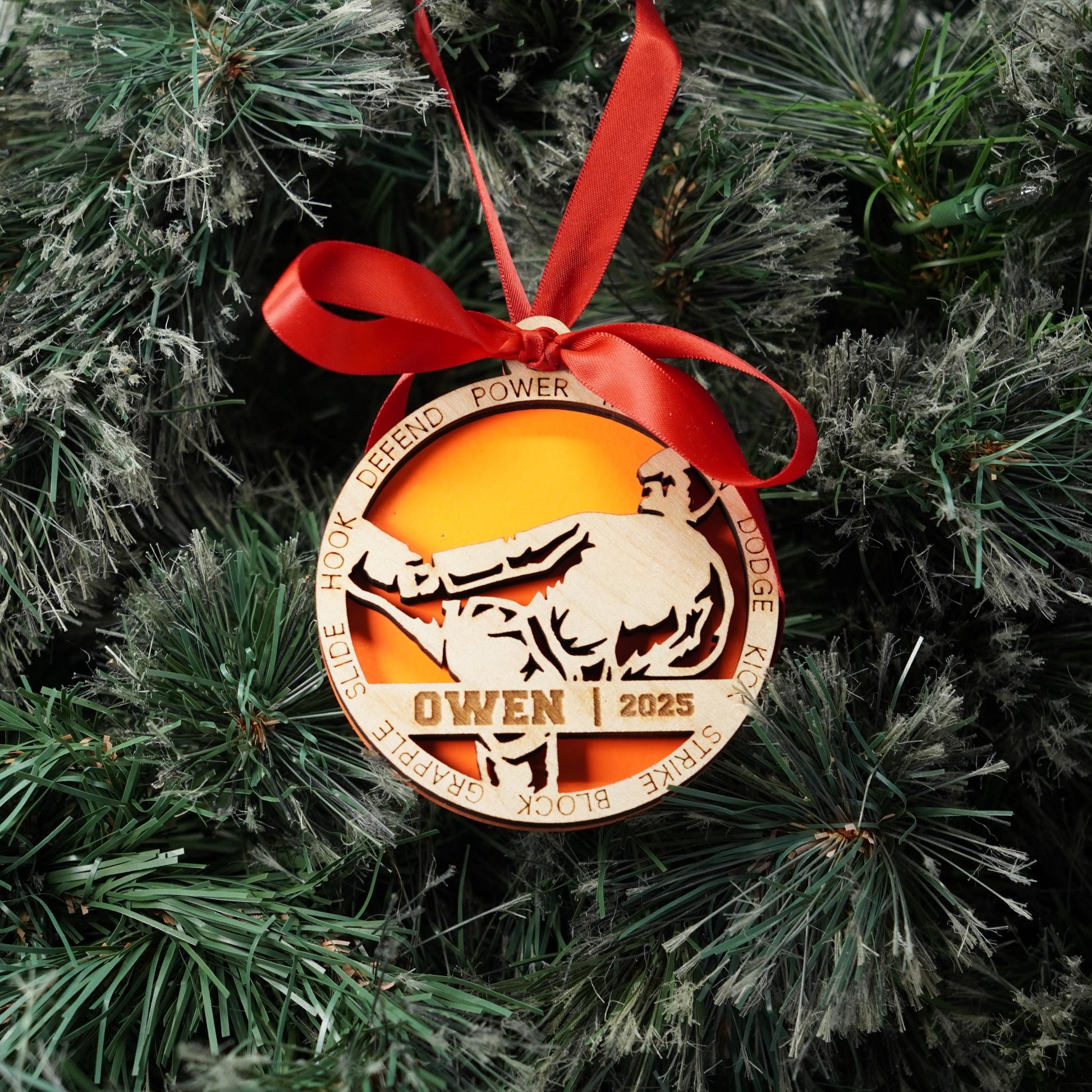 Personalized Martial Arts Christmas Ornament Gift for Martial Arts Student, Jujitsu, MMA Member, Karate Christmas Ornament - Personalized Holiday Ornament