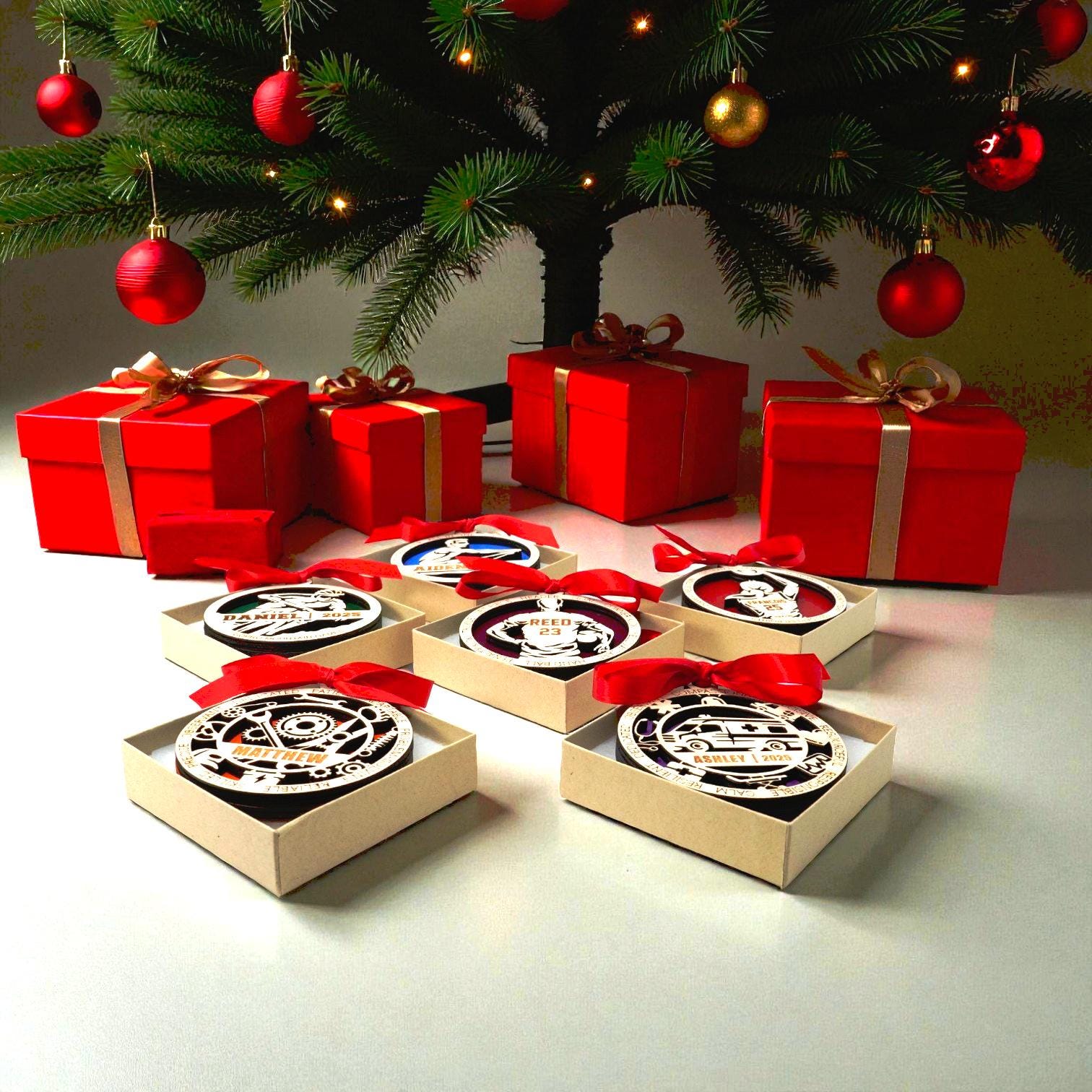 Personalized Electrician Christmas Ornament – Gift for Electrician, Electrical Tech, Power Worker, Christmas Gift - Personalized Holiday Ornament