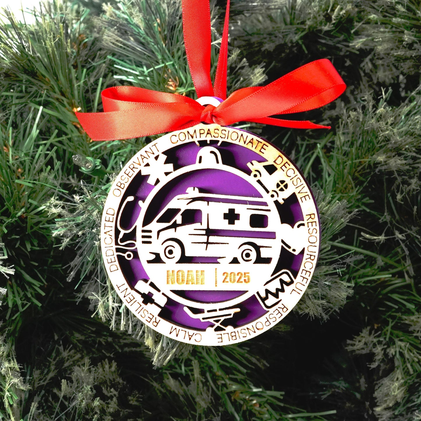 Personalized Paramedic Christmas Ornament – Gift for Paramedic, Emt, First Responder, Paramedic Christmas Ornament - Personalized Holiday Ornament