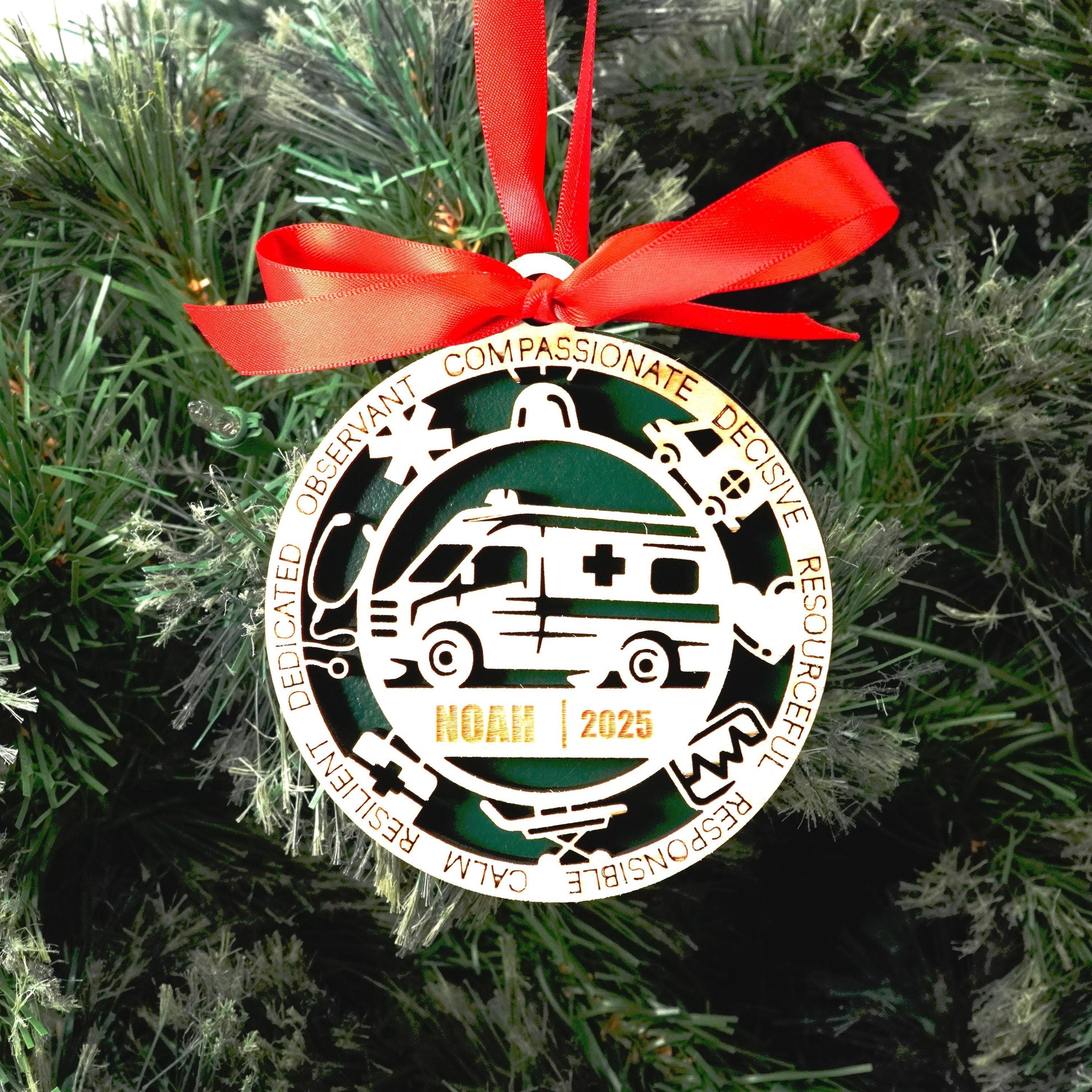 Personalized Paramedic Christmas Ornament – Gift for Paramedic, Emt, First Responder, Paramedic Christmas Ornament - Personalized Holiday Ornament