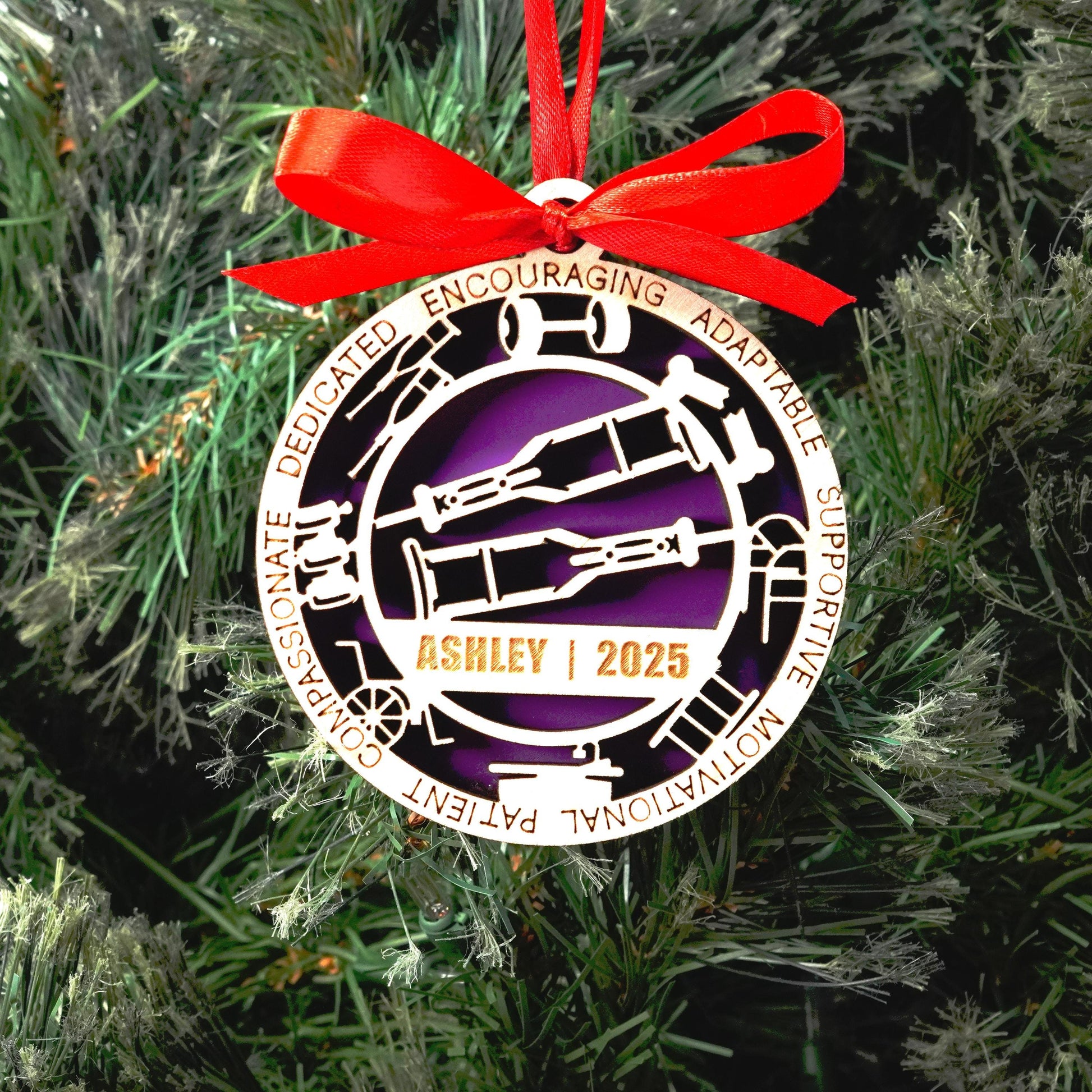 Personalized Physical Therapist Christmas Ornament – Gift for Physical Therapist, PTA, Rehab Specialist - Personalized Holiday Ornament