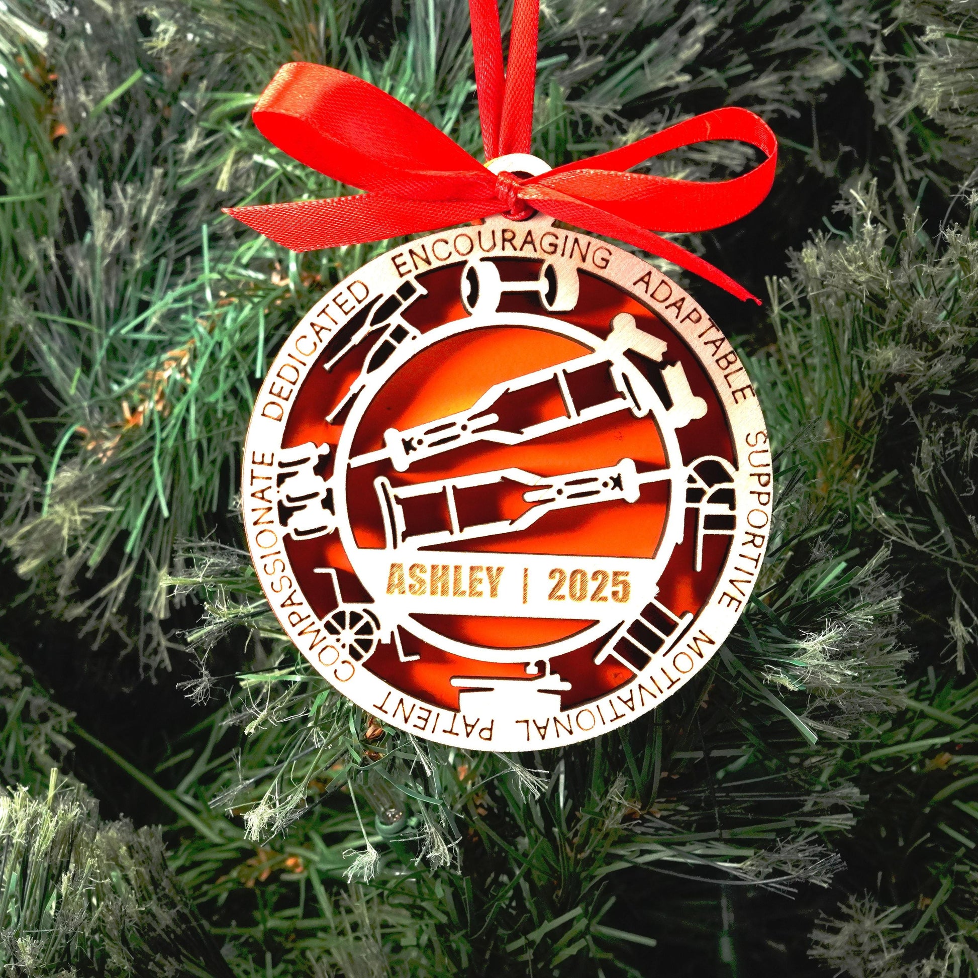 Personalized Physical Therapist Christmas Ornament – Gift for Physical Therapist, PTA, Rehab Specialist - Personalized Holiday Ornament