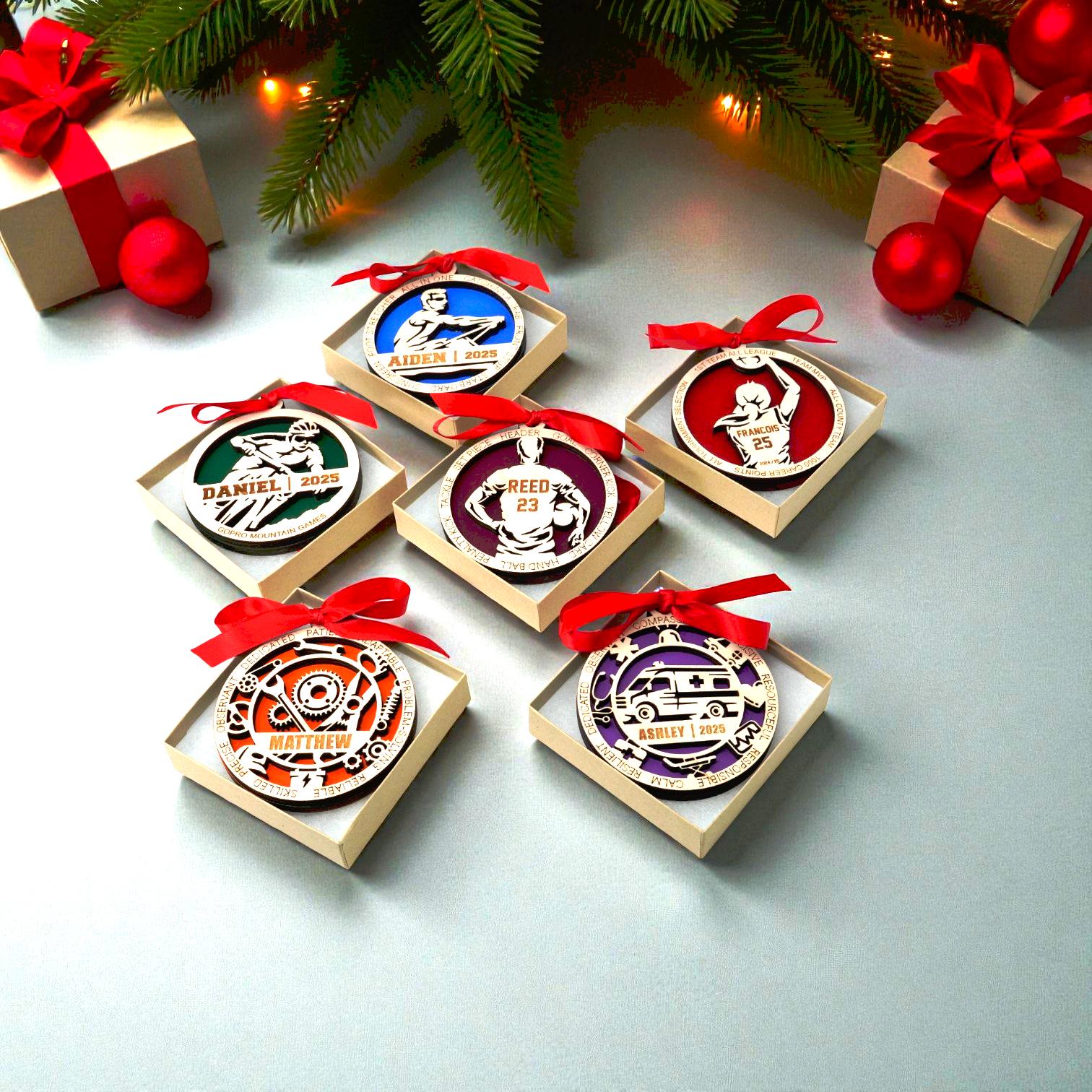 Personalized Hockey Goalie Christmas Ornament Gift for Hockey Player, Hockey Christmas Gift, Hockey Player Gift for Goalie - Personalized Holiday Ornament