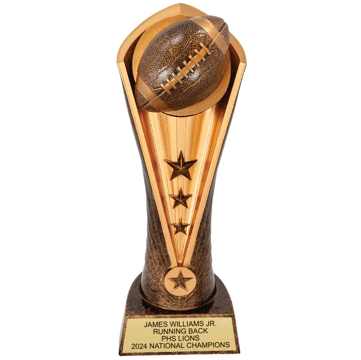 Personalized Football Trophy, Personalized Football Award for football teams, football coaches, and football players