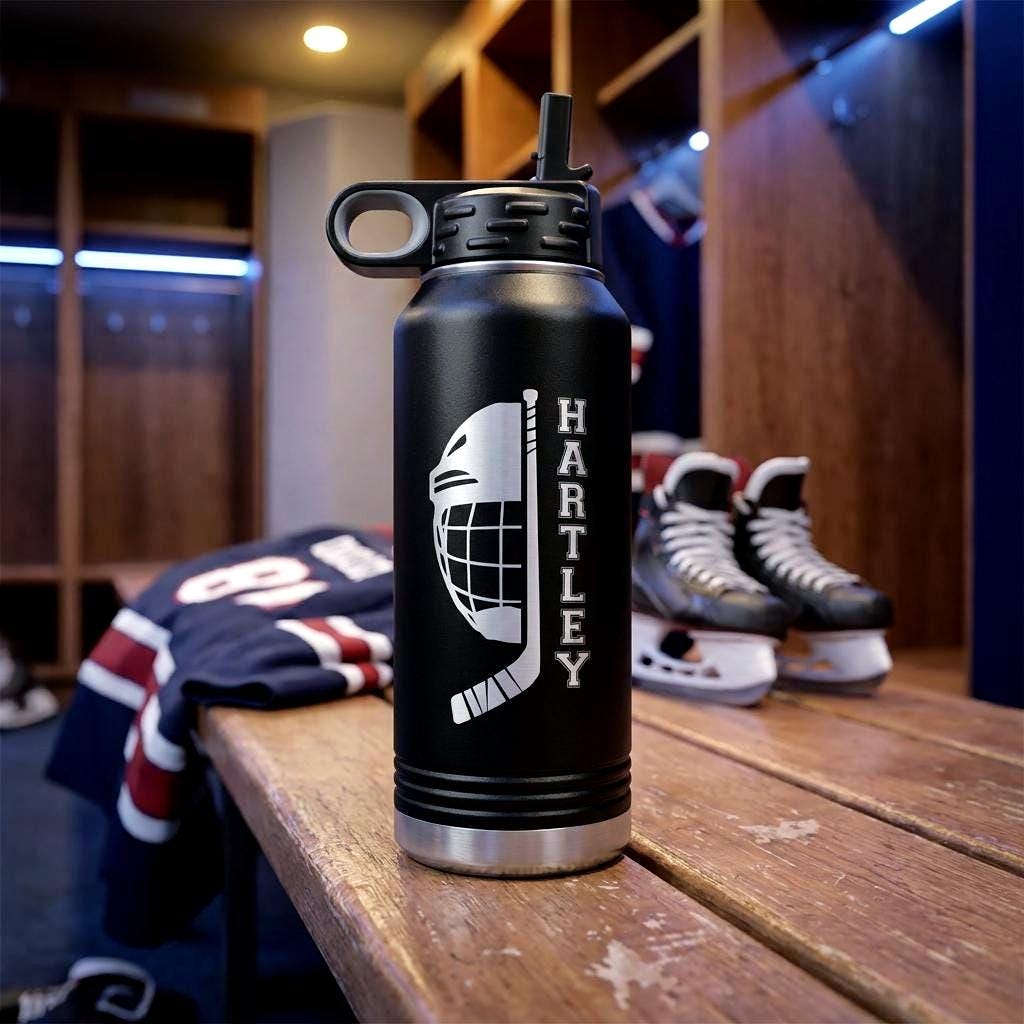 Personalized Hockey Water Bottle — view 2