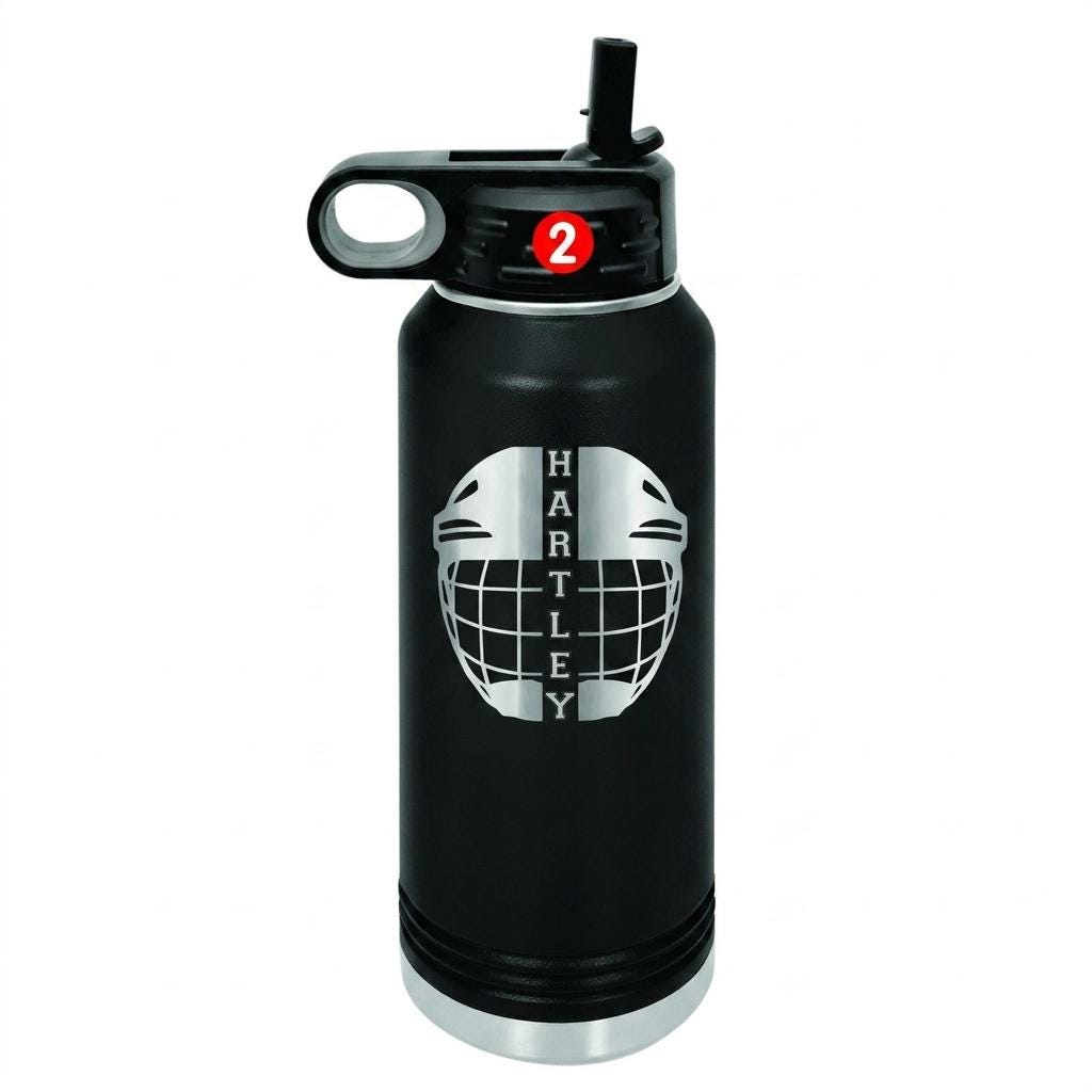 Personalized Hockey Water Bottle — view 8