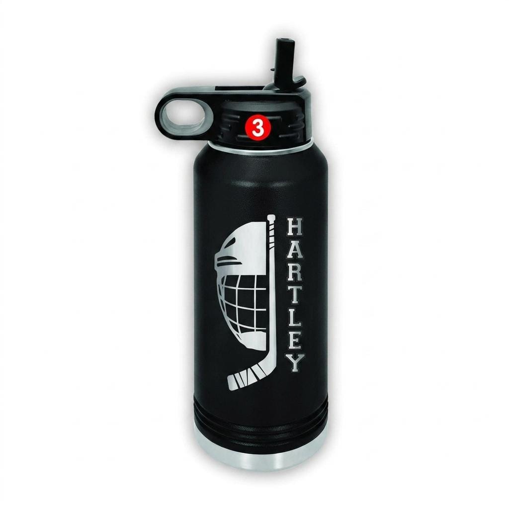 Personalized Hockey Water Bottle — view 10