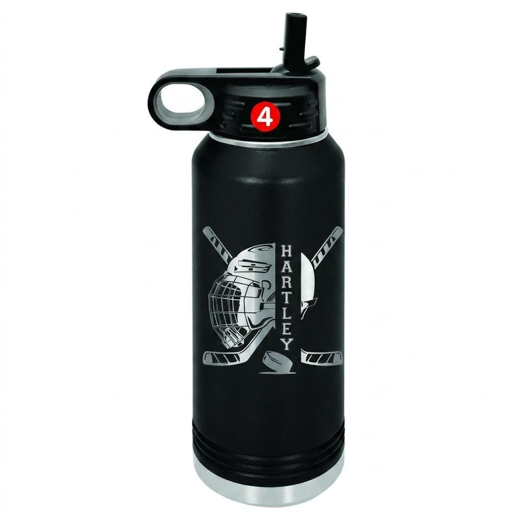 Personalized Hockey Water Bottle — view 13