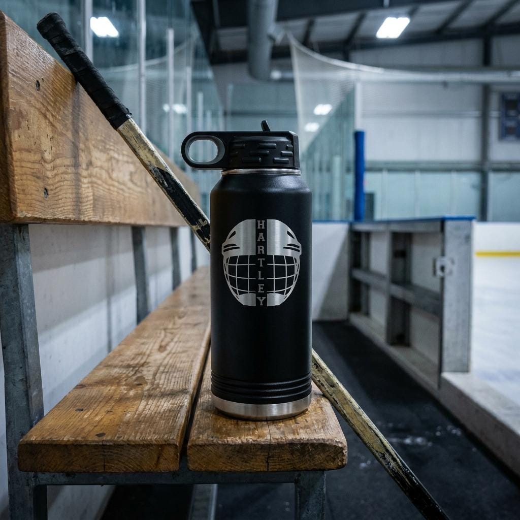 Personalized Hockey Water Bottle — view 18