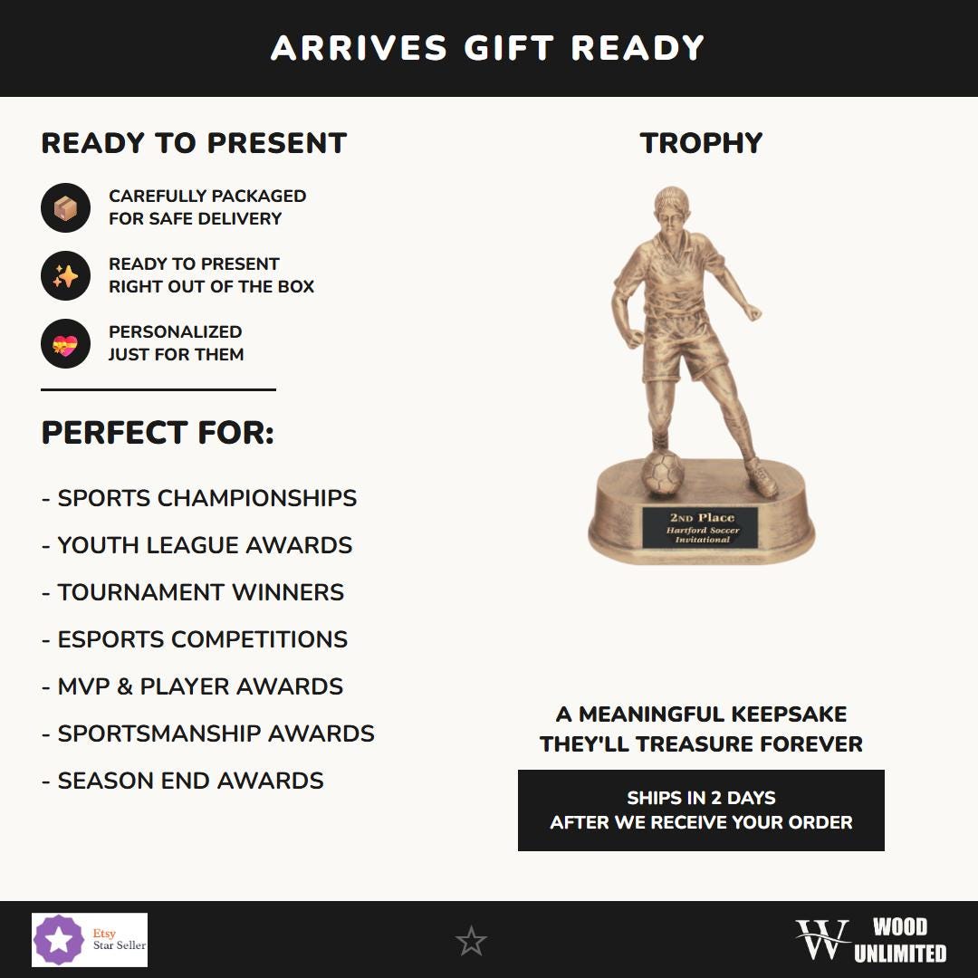 Soccer Trophy — gift ready for any occasion