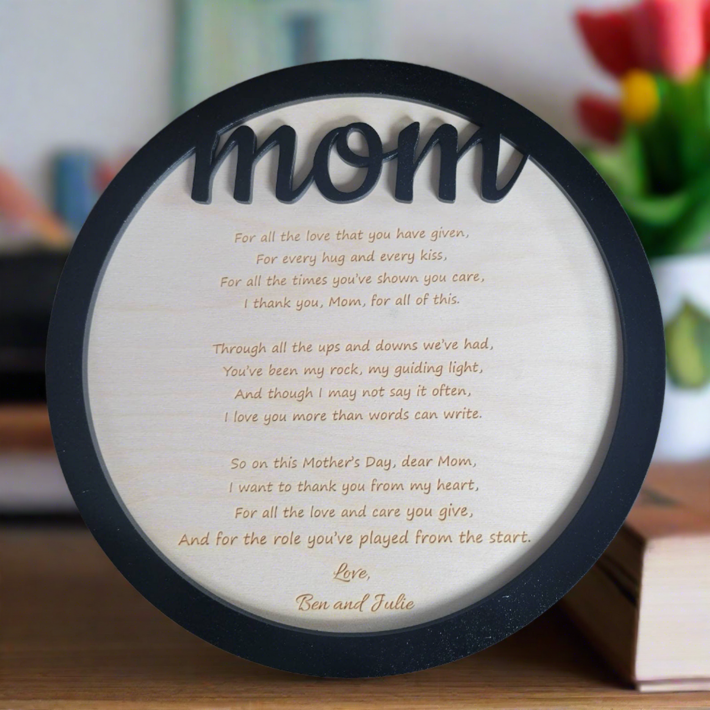 Mother's Day Gift - Plaque Bundle -  Lightburn - Omtech - CO2 Lasers File -  Glowforge file | Instant Download