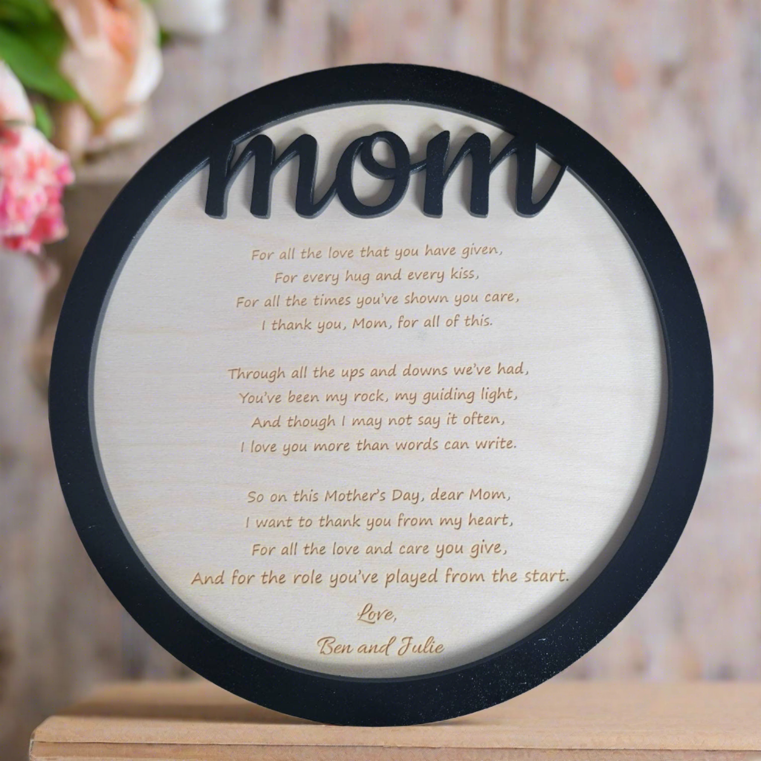 Mother's Day Gift - Plaque Bundle - Lightburn - Omtech - CO2 Lasers File - Glowforge file | Instant Download - Wood Unlimited#