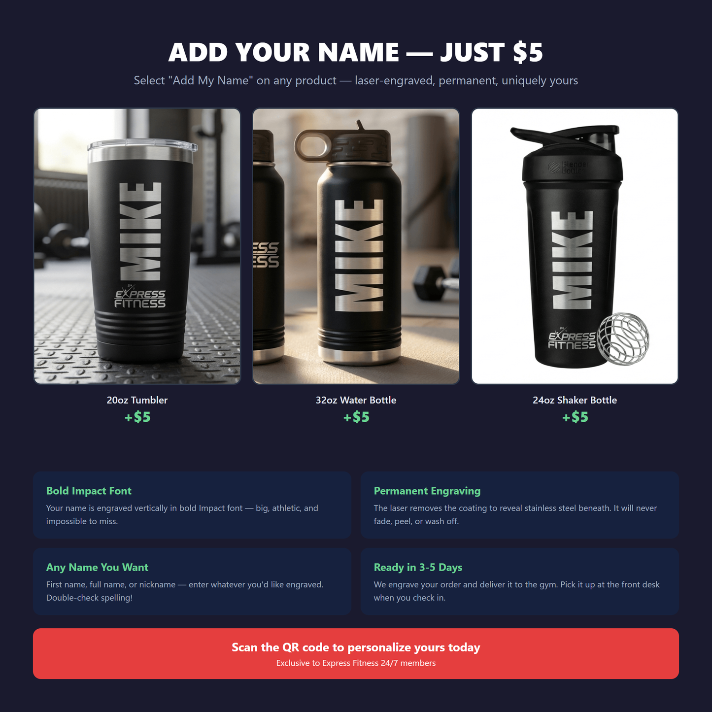 Personalization Guide - Express Fitness 24/7