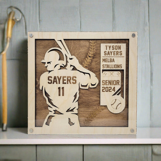 Baseball Senior Night Plaque — view 1