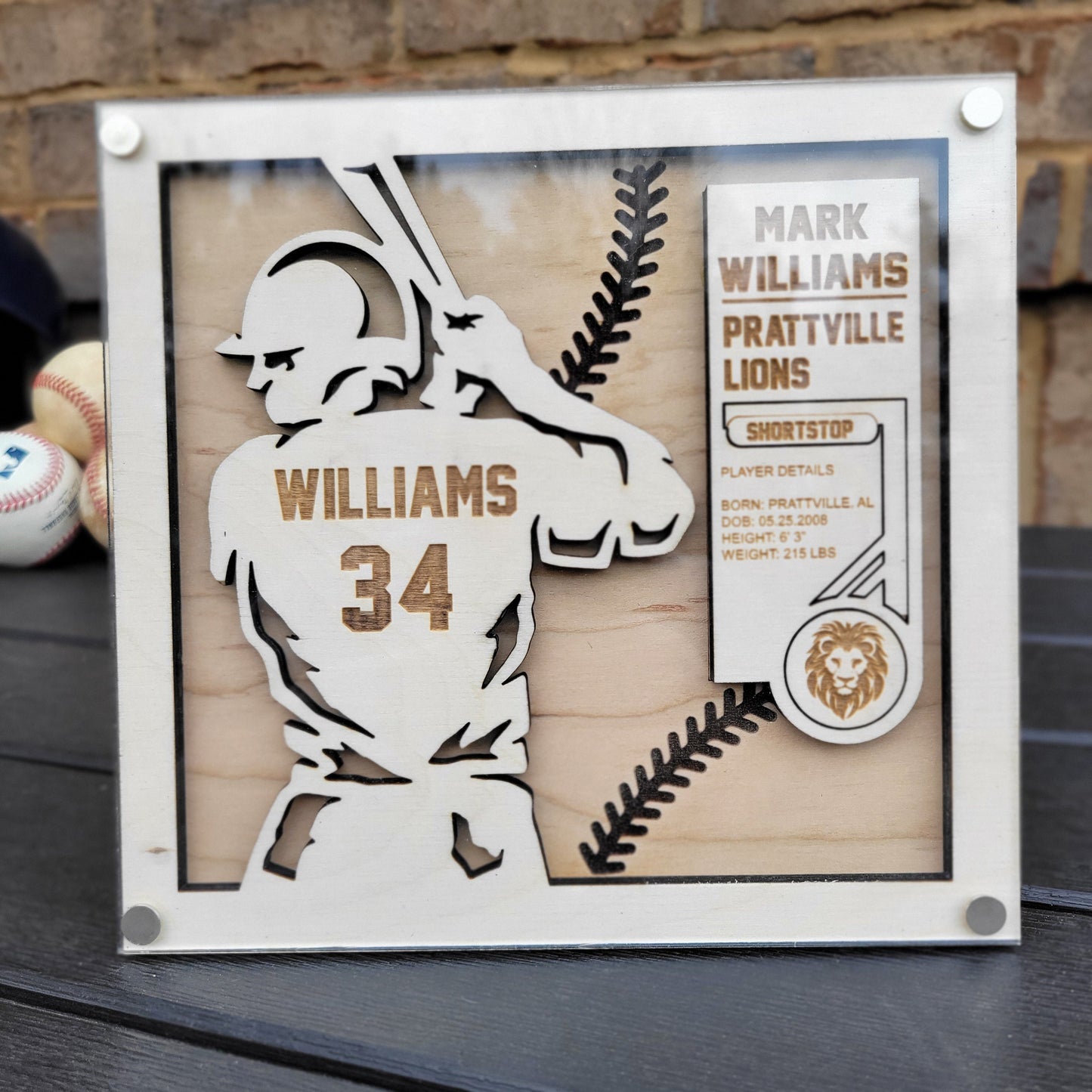 3D Baseball Wall Art — view 6