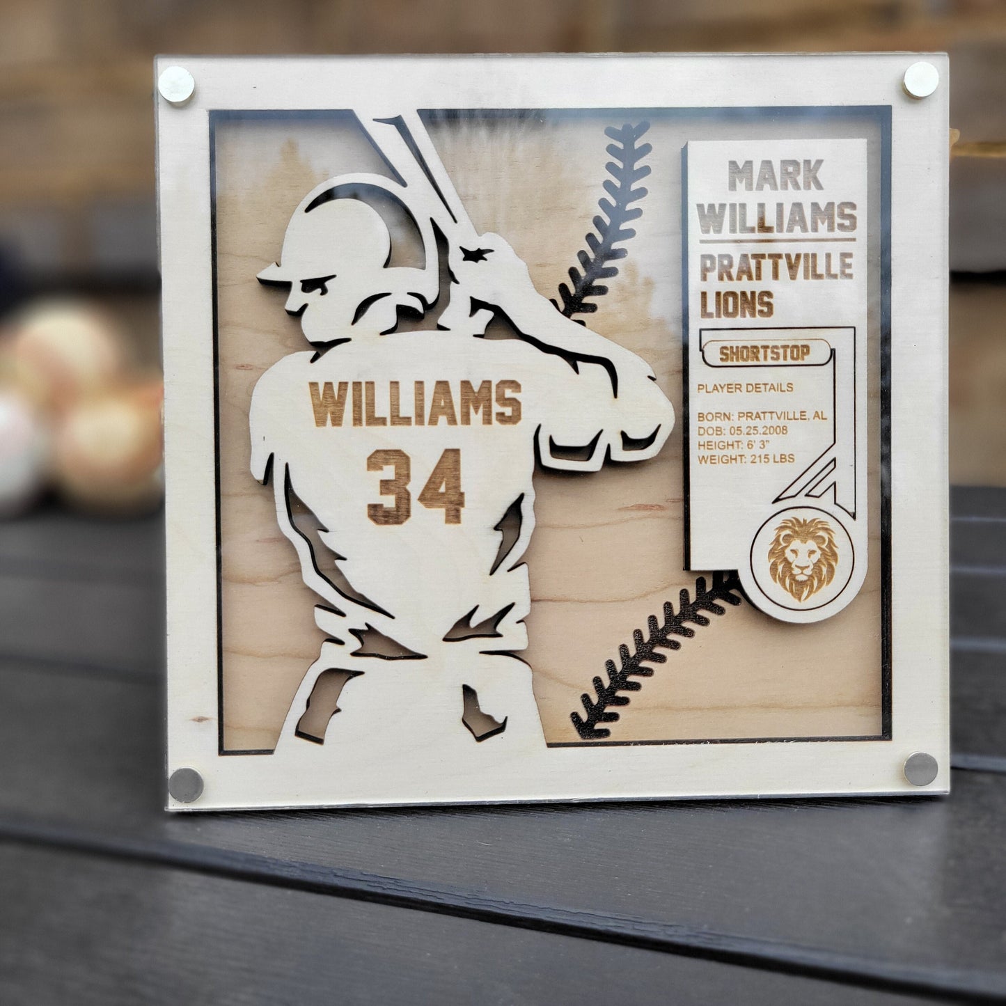 3D Baseball Wall Art — view 8