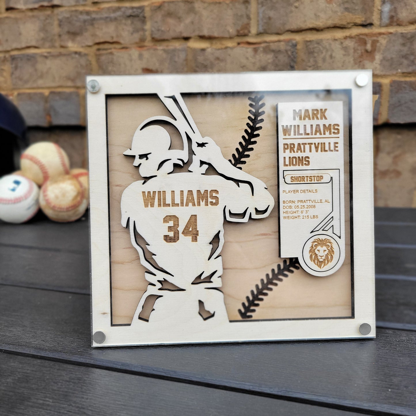 3D Baseball Wall Art — view 9