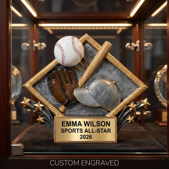Resin Diamond Plate Baseball - Product Video