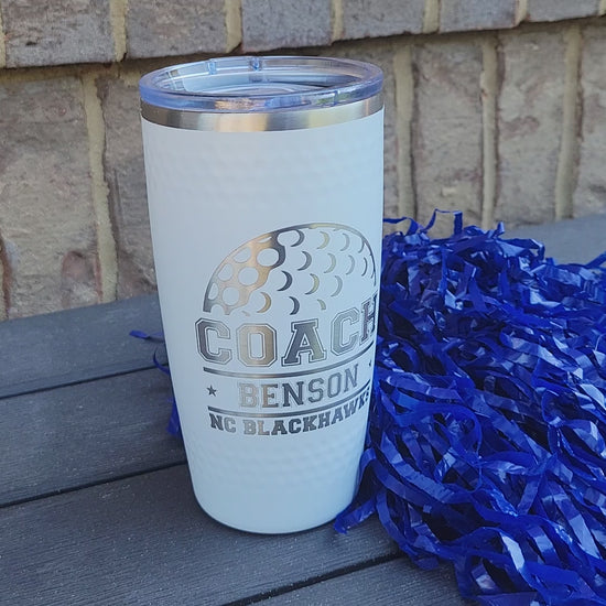 Drink Tumbler, Personalized Gift for Golf Coach