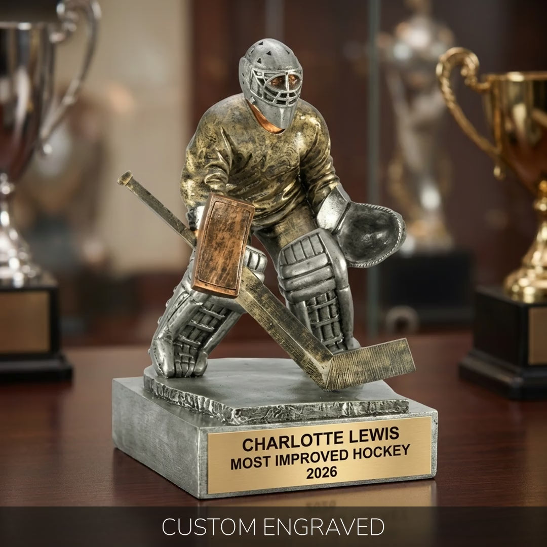 Hockey Goalie Resin Figure - Product Video