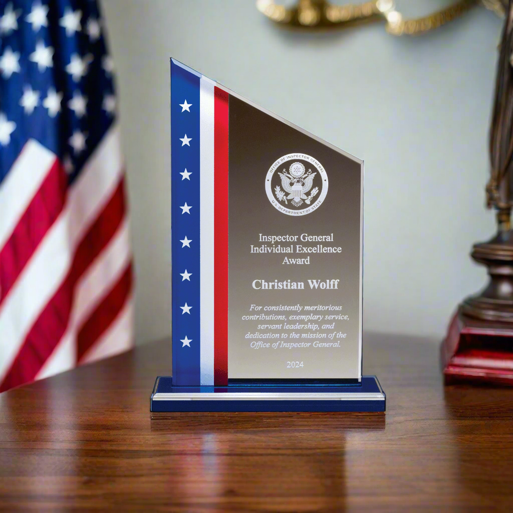 Patriotic Plaque for Military, Law Enforcement, Air Force Achievement, Army Appreciation Plaque, Military Recognition Award, Military Achievement, Government worker recognition award