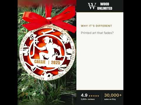 Personalized Plumber Christmas Ornament – Gift for Female Plumber or Pipefitter, Maintenan video