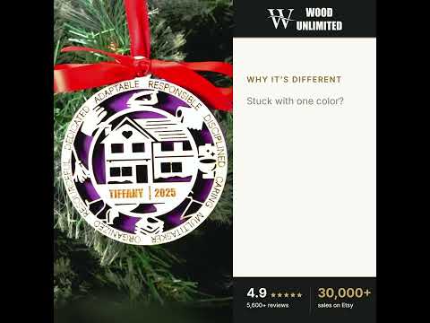 Personalized Homemaker Christmas Ornament – Gift for Homemaker, Stay-At-Home Parent, Careg video