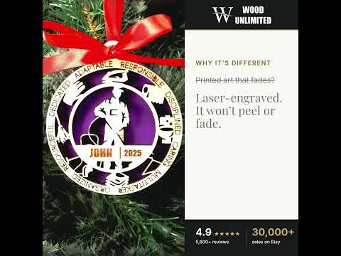 Personalized Homemaker Christmas Ornament – Gift for Male Homemaker or Stay-At-Home Parent video