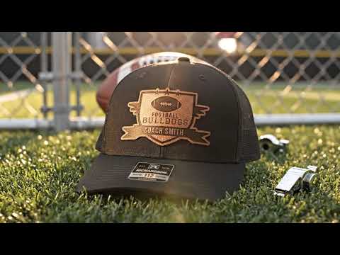 Football Coaching Staff Hats Bulk - Team Logo Contour Cut - Richardson 112 Trucker Cap - Football Coach Gift