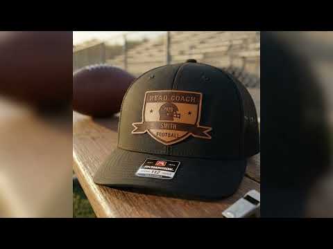 Head Coach Football Hat - Title Badge for Coordinators and Assistants - Richardson 112 Trucker Cap - Football Coach Gift