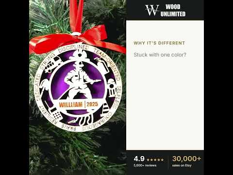 Personalized Firefighter Christmas Ornament – Gift for Male Firefighter or Ems, First Resp video