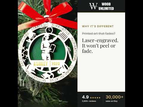 Personalized Coach Christmas Ornament – Gift for Female Coach or Trainer, Athletics Coach  video
