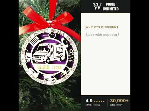 Personalized Delivery Person Christmas Ornament – Gift for Delivery Person, Courier, Drive video