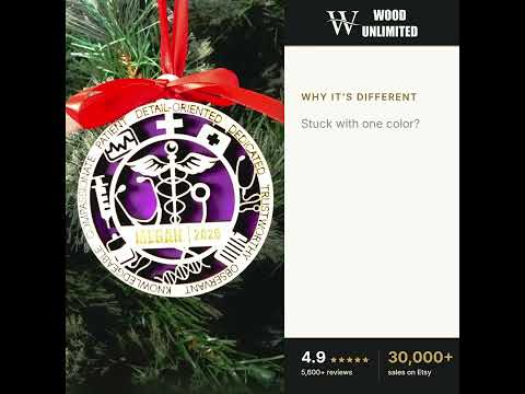 Personalized Doctor Christmas Ornament – Gift for Doctor, Physician, Surgeon video