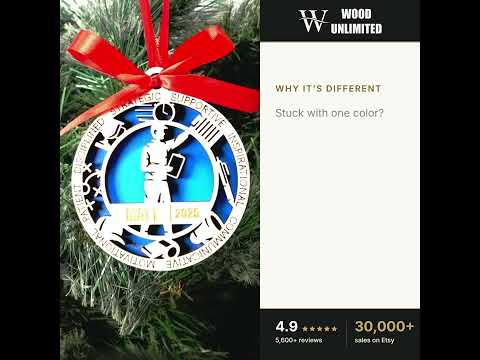 Personalized Coach Christmas Ornament – Gift for Male Coach or Trainer, Mentor, Athletic D video