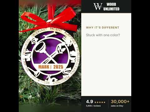 Personalized Plumber Christmas Ornament – Gift for Plumber, Pipefitter, Maintenance Tech video