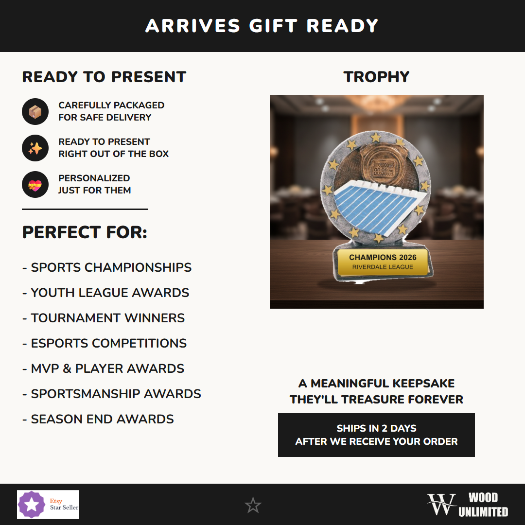 Gift-ready personalized Swimming All Star Resin Award resin award, perfect for ceremonies, retirements, and corporate recognition