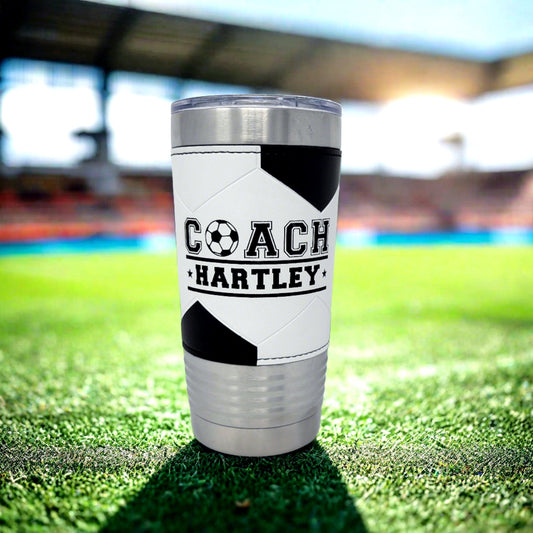 Personalized Soccer Coach Tumbler — view 1