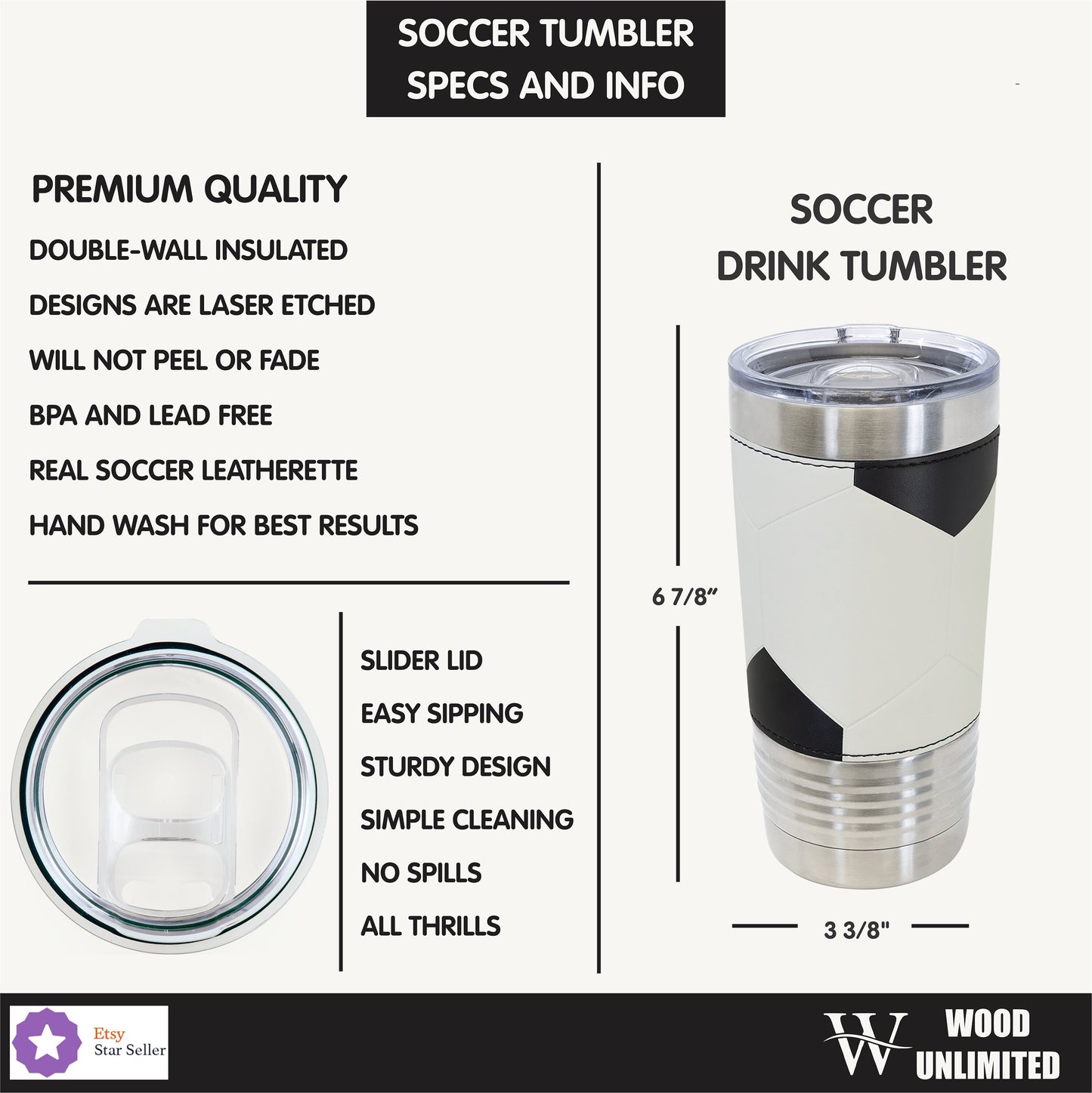 Personalized Soccer Coach Tumbler — view 3