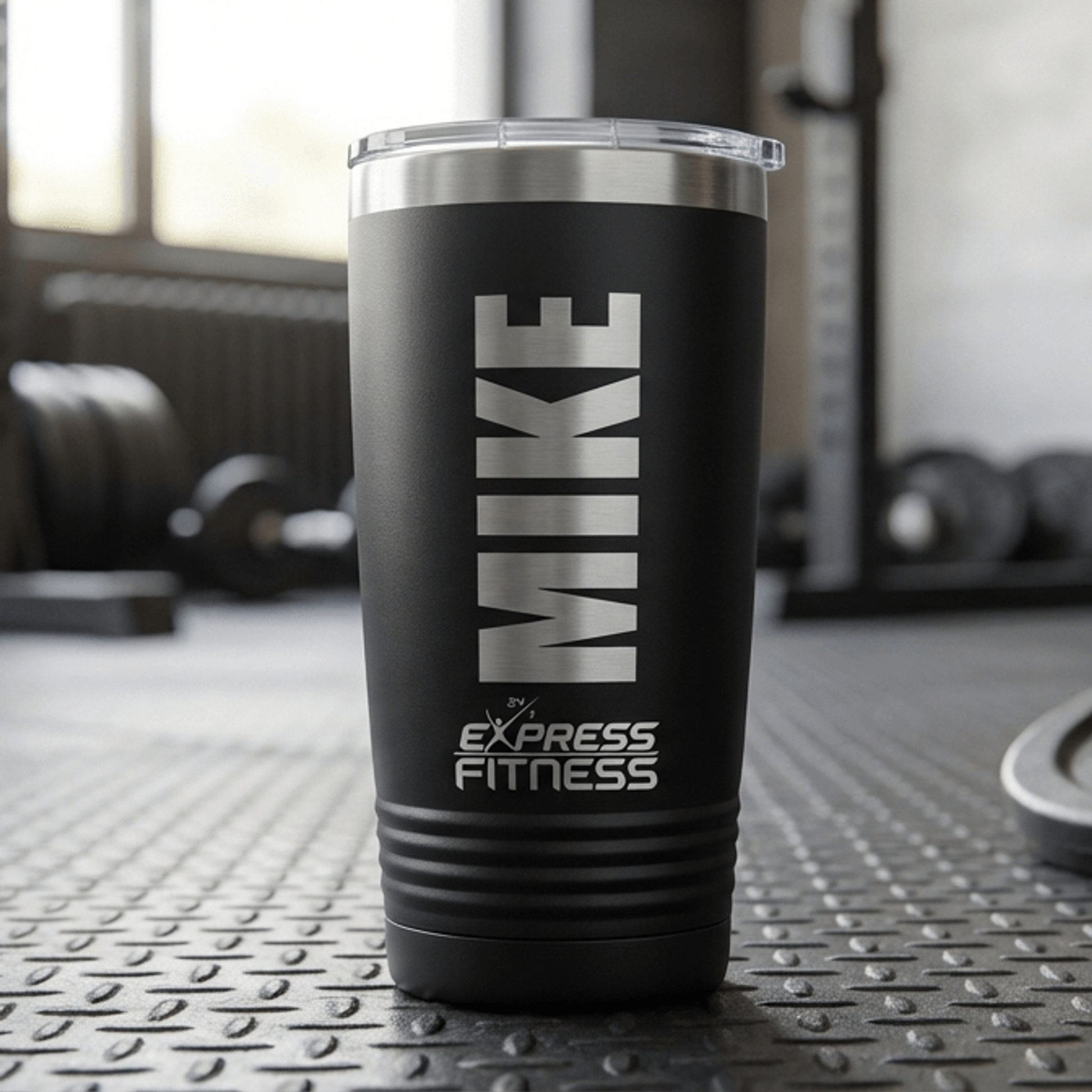 Express Fitness 24/7 — 20oz Tumbler with personalized name - laser engraved