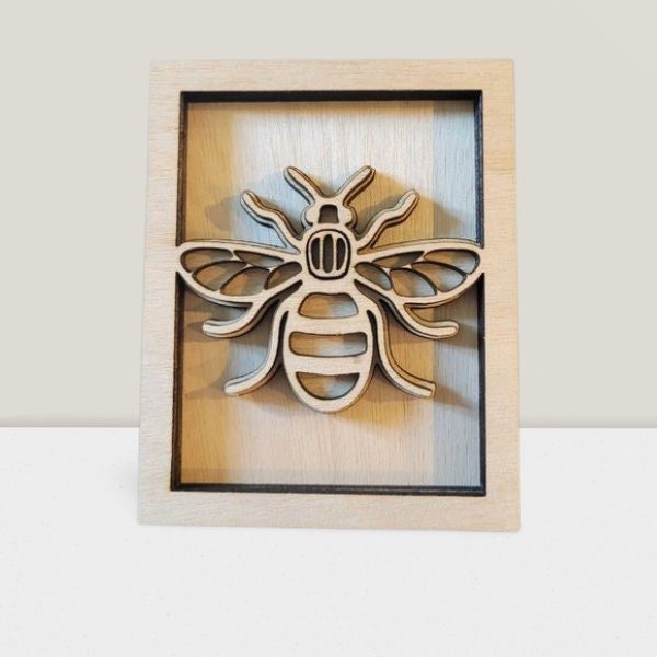 Bumble Bee / Honey Bee / Manchester Bee - Digital File Bundle for Laser Cutters - Glowforge Ready - Wood Unlimited#