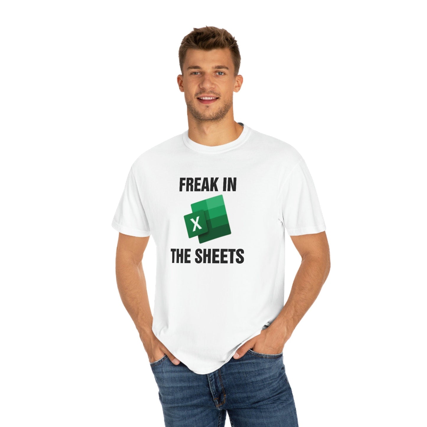 Freak in the Sheets, Cotton T-Shirt, Accounting Gift, Funny T-Shirt - Wood Unlimited#