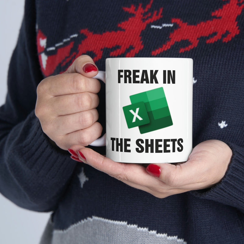 Freak In The Sheets Excel Mug