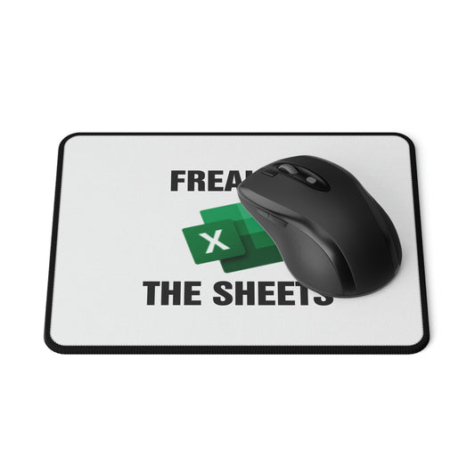 Freak in the Sheets Mouse Pad - Funny Accountant Gift, Excel Accounting Gift - Wood Unlimited#